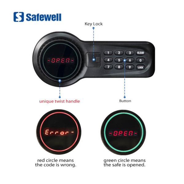 Caja fuerte de seguridad MARCA SAFEWELL BY ABM