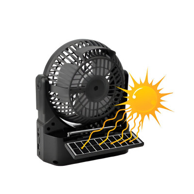 Radio ventilador de 6 pulgadas recargable MARCA QFX