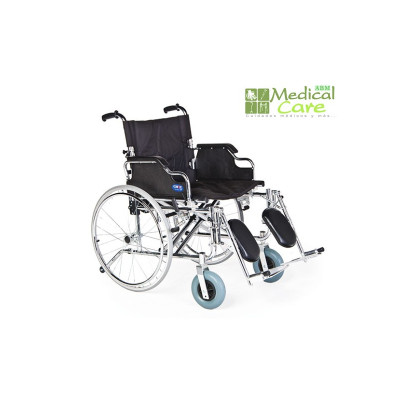 Silla de ruedas de asiento ancho MARCA ABM MEDICAL CARE