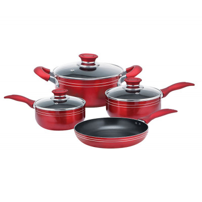 Set / bateria de 7 piezas color Rojo MARCA BRENTWOOD