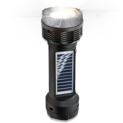 Linterna recargle con radio bluetooth y panel solar MARCA QFX Linterna recargle con radio bluetooth y panel solar MARCA QFX