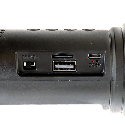 Linterna recargle con radio bluetooth y panel solar MARCA QFX Linterna recargle con radio bluetooth y panel solar MARCA QFX