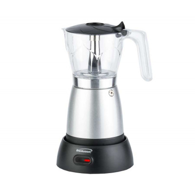 Cafetera Espresso y Moka eléctrica de 6 Tazas MARCA BRENTWOOD Cafetera Espresso y Moka eléctrica de 6 Tazas MARCA BRENTWOOD