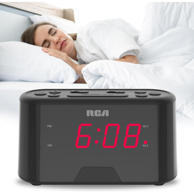 Reloj despertador con alarma dual MARCA RCA Reloj despertador con alarma dual MARCA RCA