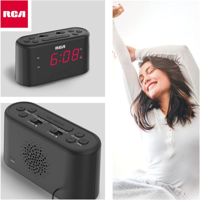 Reloj despertador con alarma dual MARCA RCA Reloj despertador con alarma dual MARCA RCA