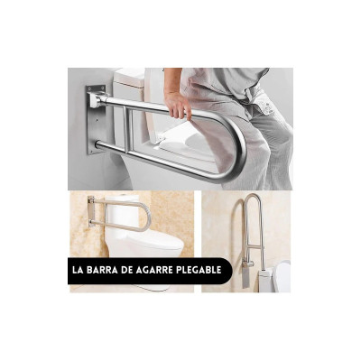 Barra de apoyo Acero Inoxidable para Baños Bañeras y Duchas