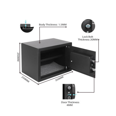 Caja fuerte de seguridad MARCA SAFEWELL BY ABM