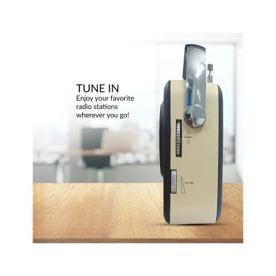 Radio Retro AM/FM recargable MARCA SUPERSONIC