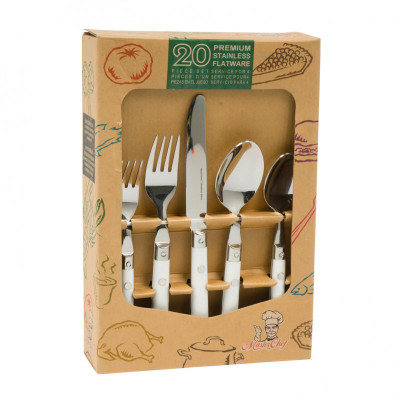 Juego de cubiertos de alta calidad de 20 MARCA MASTER CHEF Juego de cubiertos de alta calidad de 20 MARCA MASTER CHEF
