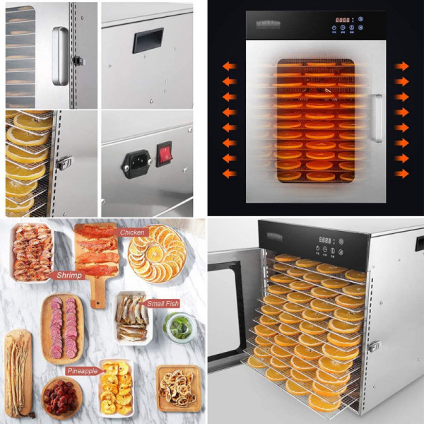 Deshidratador Industrial de alimentos de 10 bandejas MARCA PREMIERE BY ABM