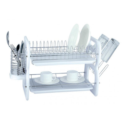Escurridor de platos de 2 Niveles Blanco MARCA EUROWARE Escurridor de platos de 2 Niveles Blanco MARCA EUROWARE