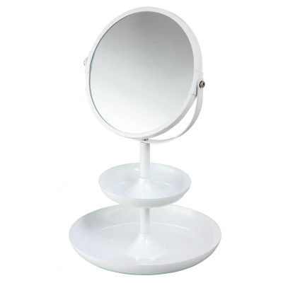 Espejo redondo para maquillaje Blanco MARCA ELLE Espejo redondo para maquillaje Blanco MARCA ELLE