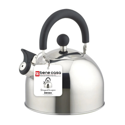 Tetera de acero inoxidable 1.8 Litros MARCA BENE CASA Tetera de acero inoxidable 1.8 Litros MARCA BENE CASA