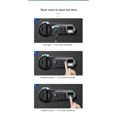 Caja fuerte de seguridad con lector huella dactilar y codigo electrónico MARCA SAFEWELL BY ABM Caja fuerte de seguridad con lector huella dactilar y codigo electrónico MARCA SAFEWELL BY ABM