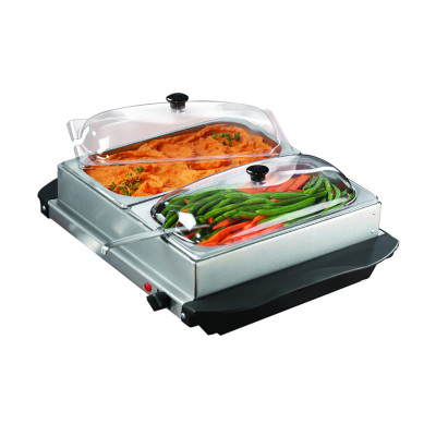 Servidor para buffet de 2 bandejas MARCA BRENTWOOD Servidor para buffet de 2 bandejas MARCA BRENTWOOD