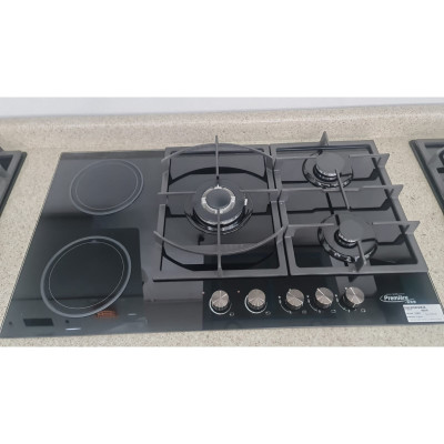Estufa empotrable de gas 5 hornillas combinada 3 a gas y 2 electrica MARCA PREMIERE BY ABM