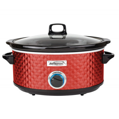 Olla de cocimiento lento de 6.5 litros MARCA BRENTWOOD Olla de cocimiento lento de 6.5 litros MARCA BRENTWOOD