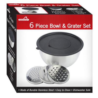 Set de Bowl de acero inoxidable y accesorios MARCA COOK PREP EAT